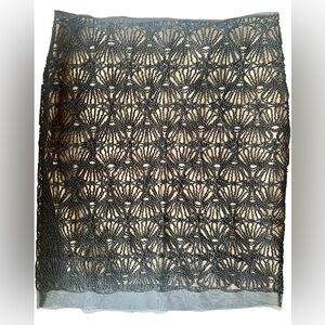 Studio M Black Crochet Skirt